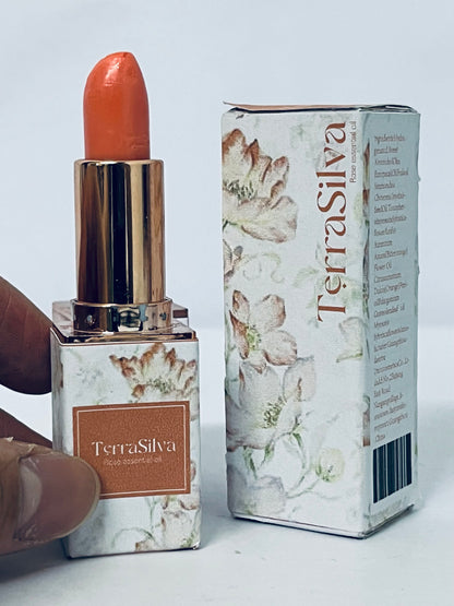 TerraSilva Lipstick for Women - Smudge Proof Lip Stick, Long Lasting Satin Lipstick with No Bleed Hydrating Formula
