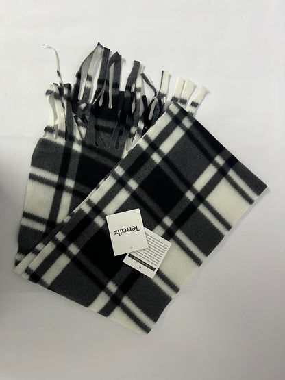 Terraflx Exquisite Mongolia Wool Scarf - Classic Plaid Design, Opulent Winter Warmth
