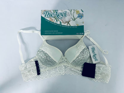 TheAevi Women's Lace Desire Underwire Bra, Full-Coverage Lace Bra with Underwire Cups