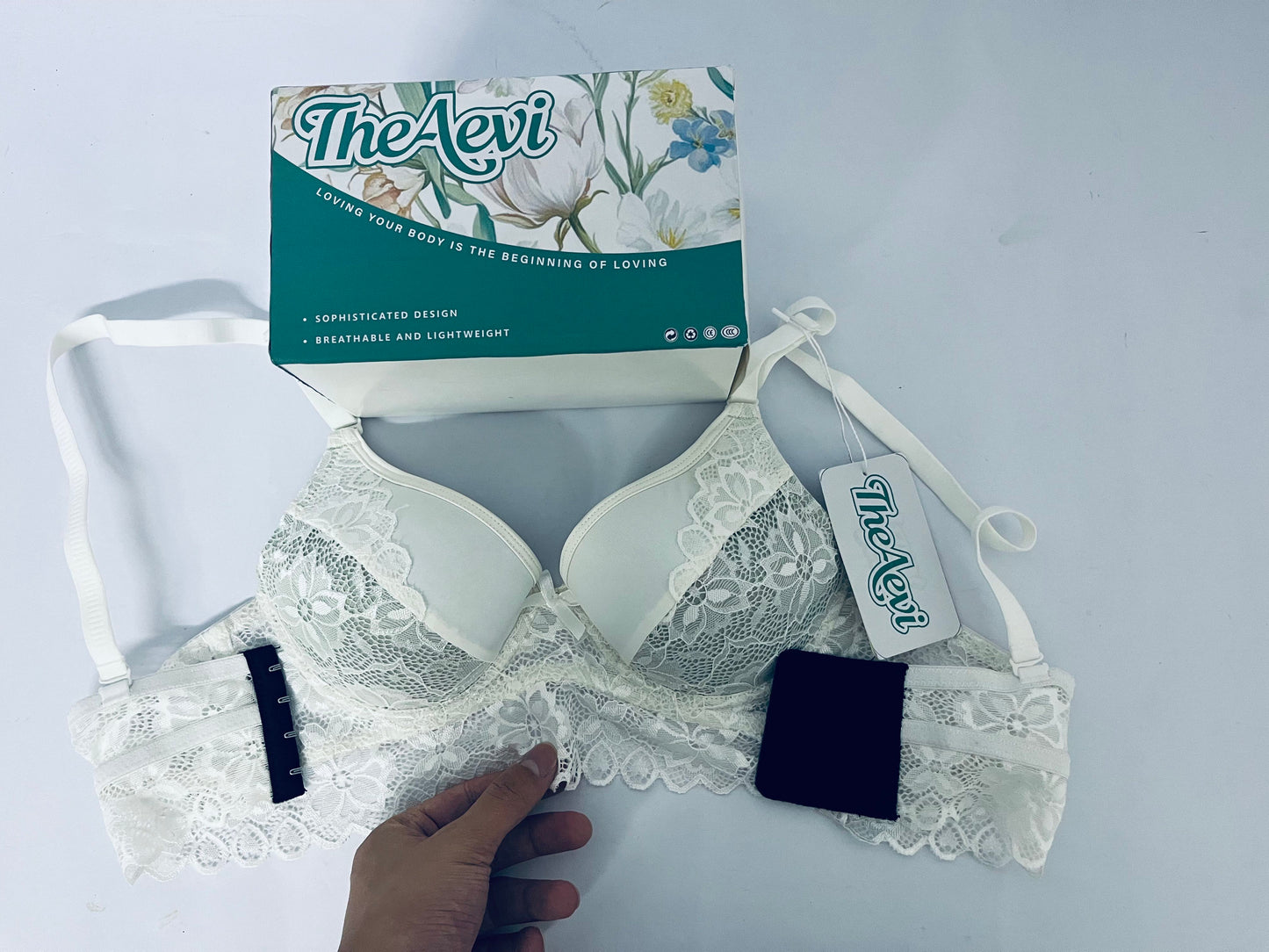 TheAevi Women's Lace Desire Underwire Bra, Full-Coverage Lace Bra with Underwire Cups