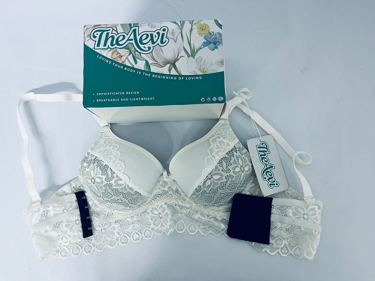 TheAevi Women's Lace Desire Underwire Bra, Full-Coverage Lace Bra with Underwire Cups