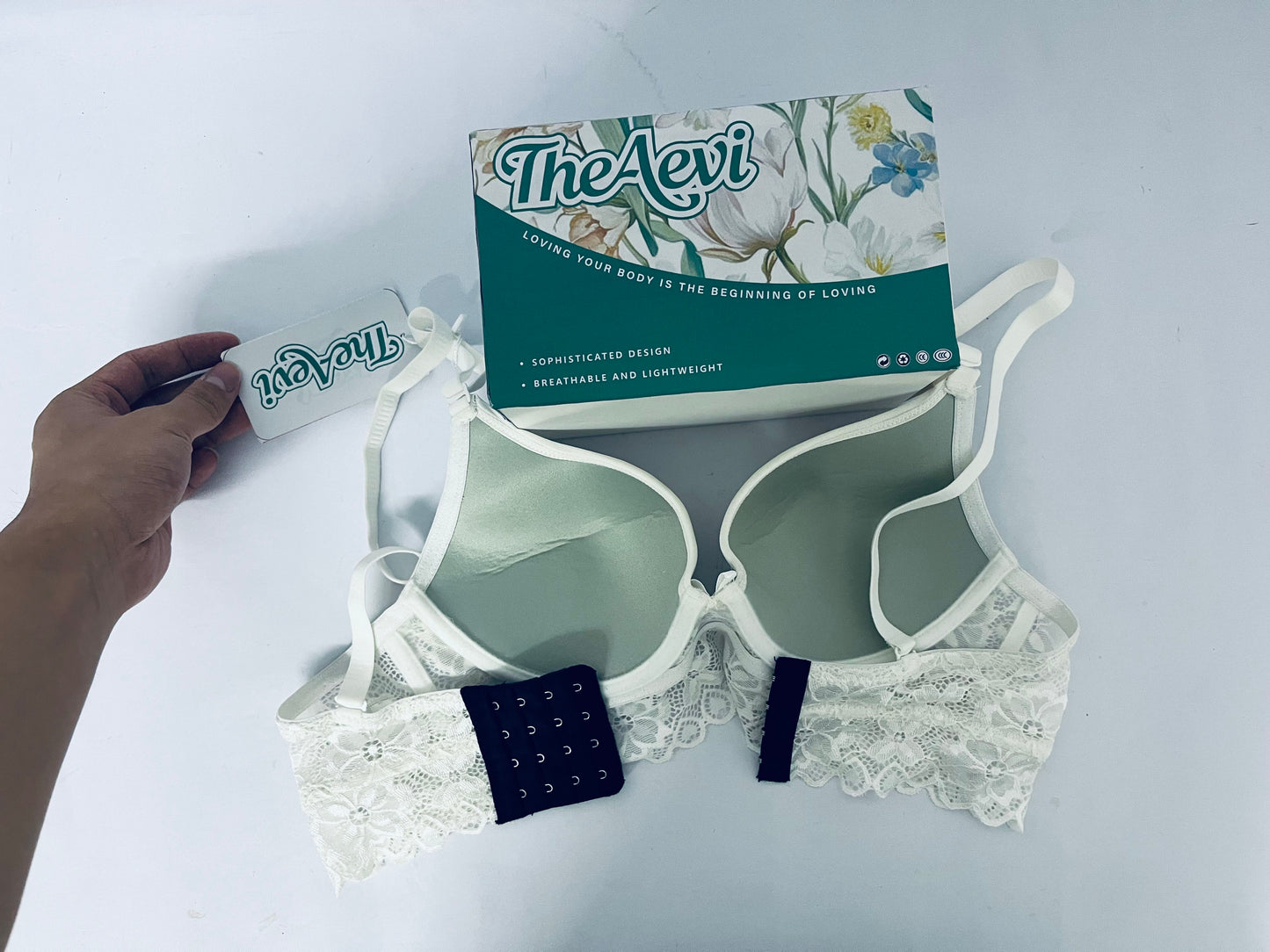 TheAevi Women's Lace Desire Underwire Bra, Full-Coverage Lace Bra with Underwire Cups