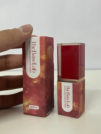 [TheBaseLab Lipstick]-Maple Red Velvet Lipstick - Matte, Pigment-Packed Lipstick