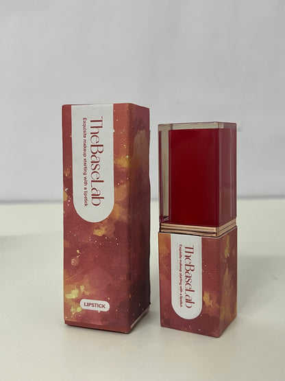 [TheBaseLab Lipstick]-Maple Red Velvet Lipstick - Matte, Pigment-Packed Lipstick