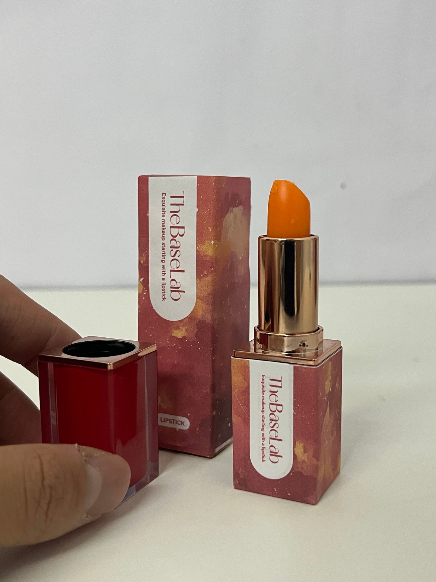 [TheBaseLab Lipstick]-Maple Red Velvet Lipstick - Matte, Pigment-Packed Lipstick