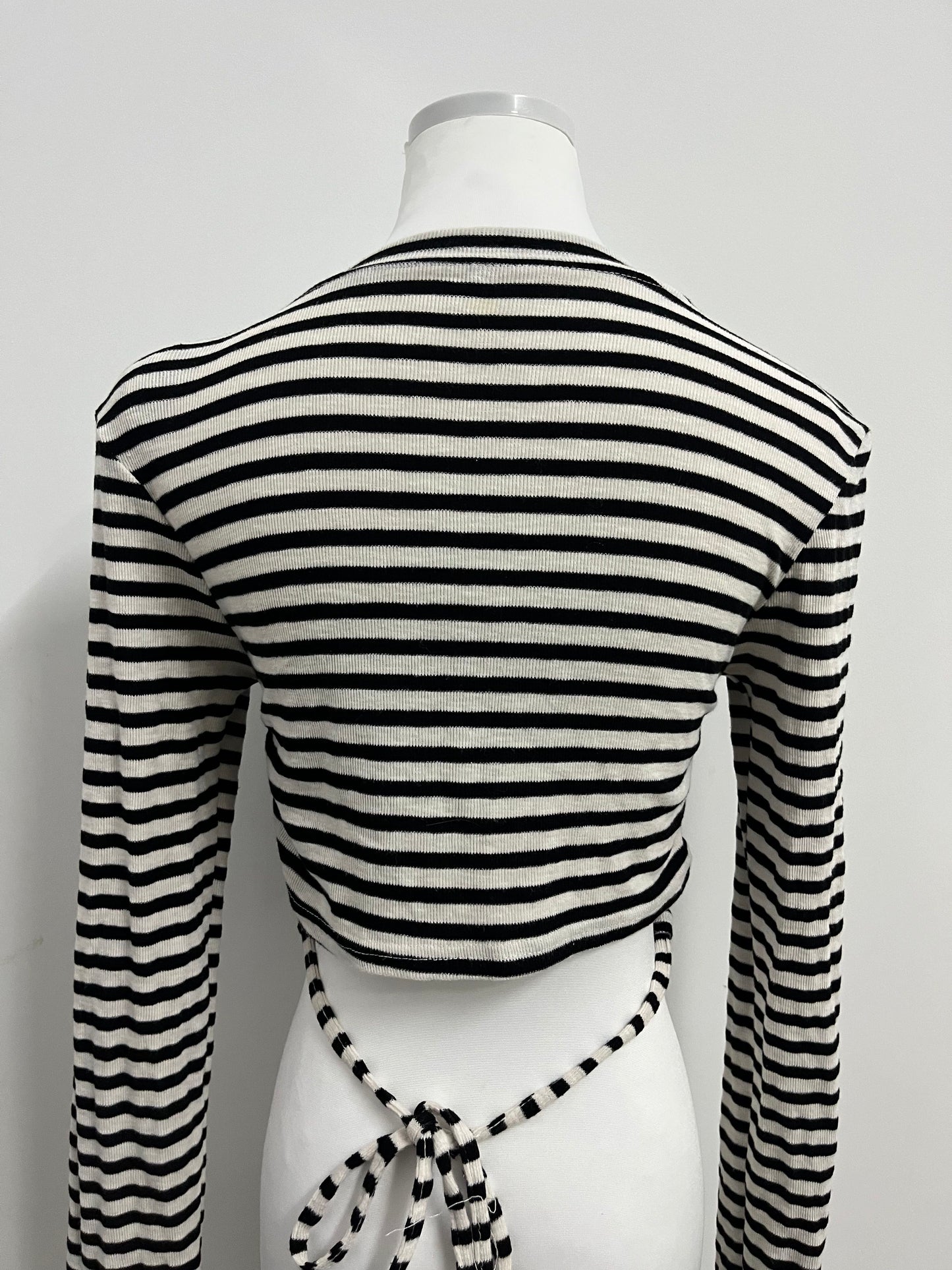 TheNinth Women's Casual Striped Tee Shirt Long Sleeve Round Neck Top