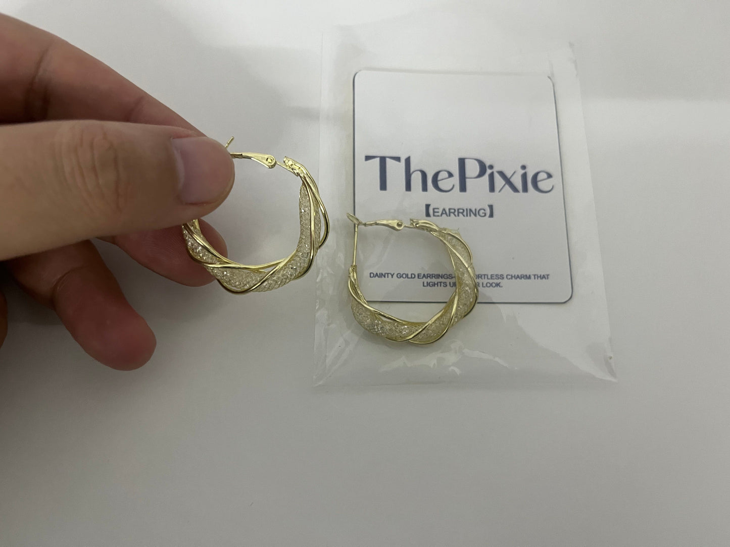 ThePixie Braided Gold Hoop Earrings An Elegant & Shiny Styling Essential