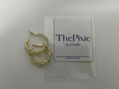 ThePixie Braided Gold Hoop Earrings An Elegant & Shiny Styling Essential