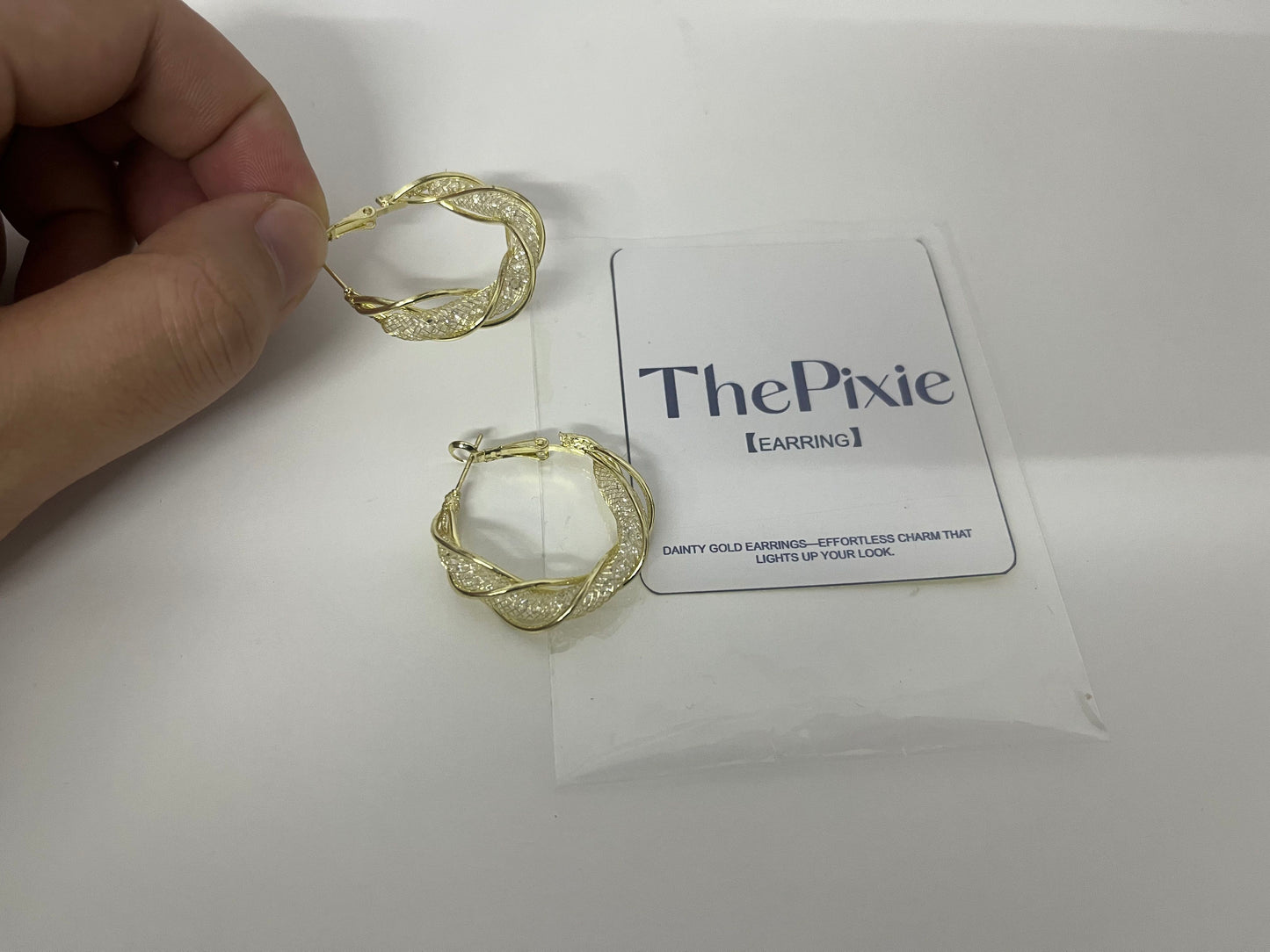 ThePixie Braided Gold Hoop Earrings An Elegant & Shiny Styling Essential