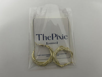 ThePixie Braided Gold Hoop Earrings An Elegant & Shiny Styling Essential