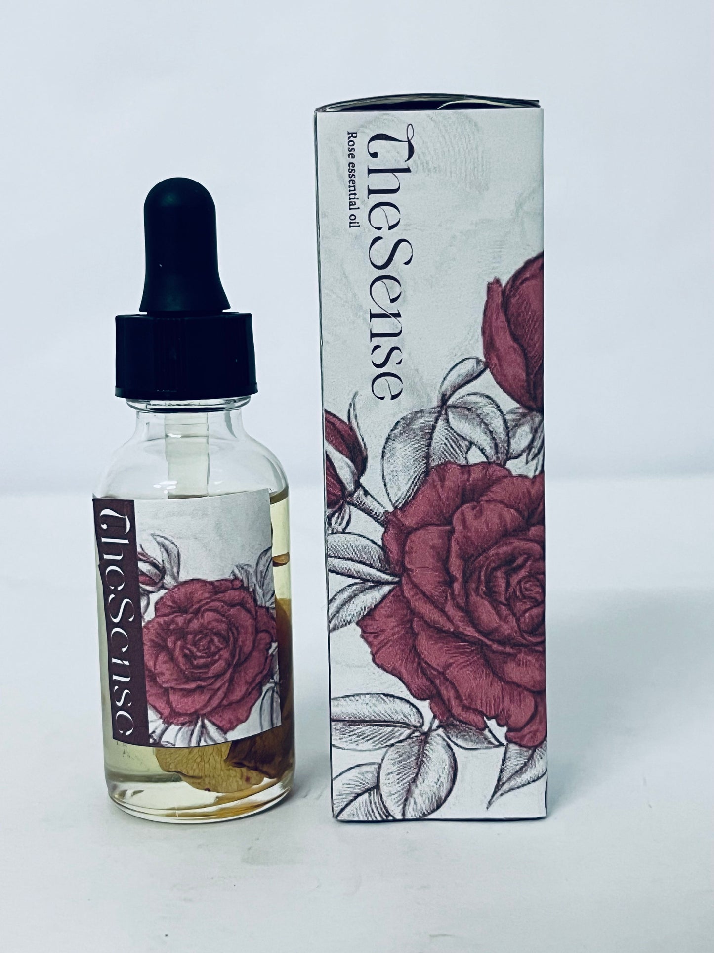 TheSense Rose Essential Oil, Face Moisturizer Oil, Anti Ageing & Anti Wrinkle Serum, Rose Oil for Face, Skin Care