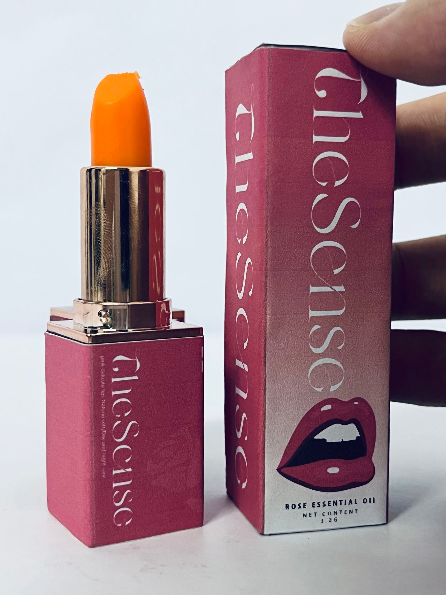 TheSense Lipstick--Hyaluronic Acid and Hydrating Oil Blend, Lip Balm with 24HRs of Smooth, Moisturizing Shine, Caramel Glow