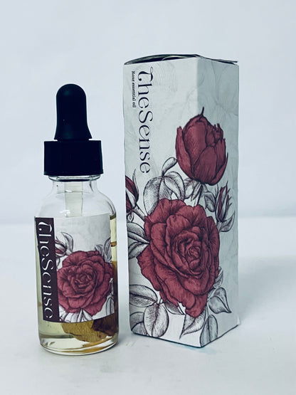 TheSense Rose Essential Oil, Face Moisturizer Oil, Anti Ageing & Anti Wrinkle Serum, Rose Oil for Face, Skin Care
