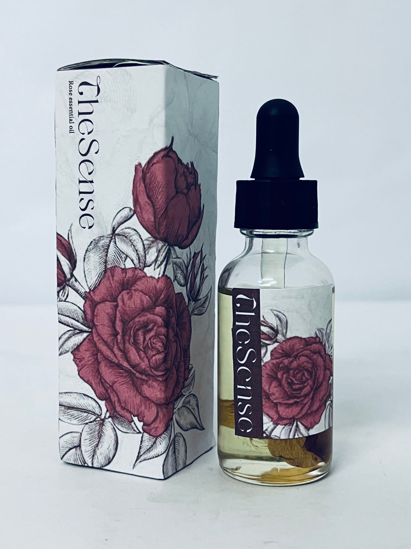 TheSense Rose Essential Oil, Face Moisturizer Oil, Anti Ageing & Anti Wrinkle Serum, Rose Oil for Face, Skin Care