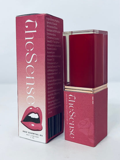 TheSense Lipstick--Hyaluronic Acid and Hydrating Oil Blend, Lip Balm with 24HRs of Smooth, Moisturizing Shine, Caramel Glow