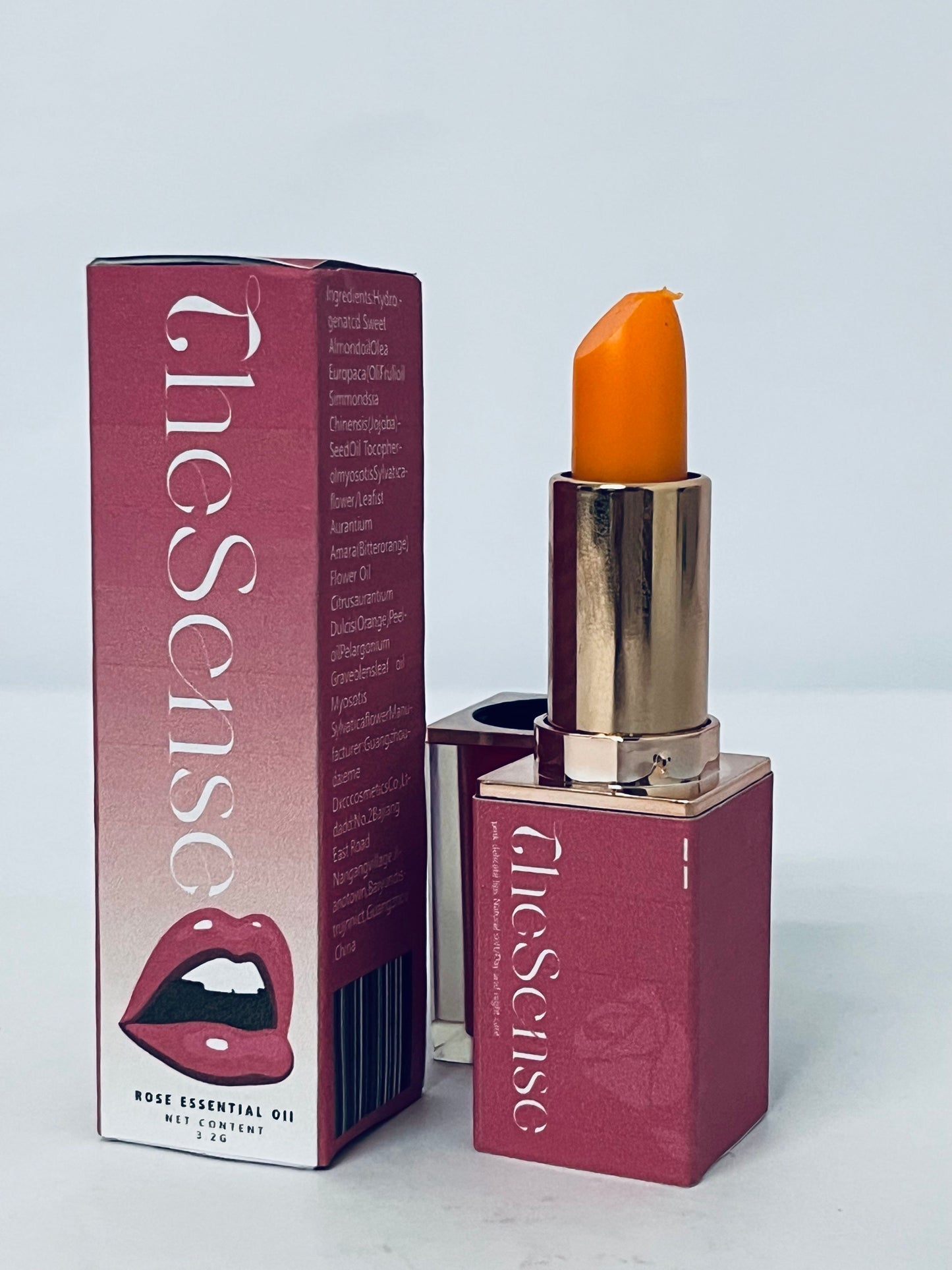 TheSense Lipstick--Hyaluronic Acid and Hydrating Oil Blend, Lip Balm with 24HRs of Smooth, Moisturizing Shine, Caramel Glow