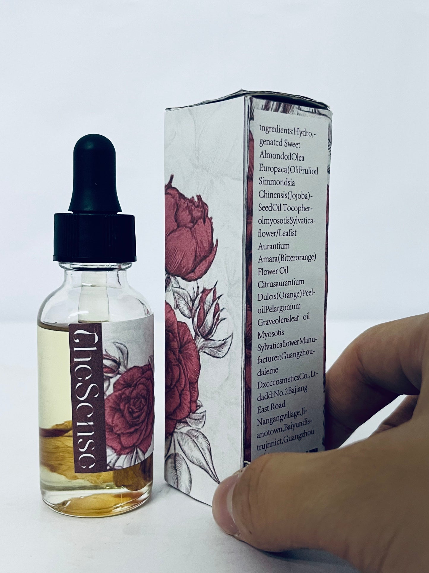 TheSense Rose Essential Oil, Face Moisturizer Oil, Anti Ageing & Anti Wrinkle Serum, Rose Oil for Face, Skin Care