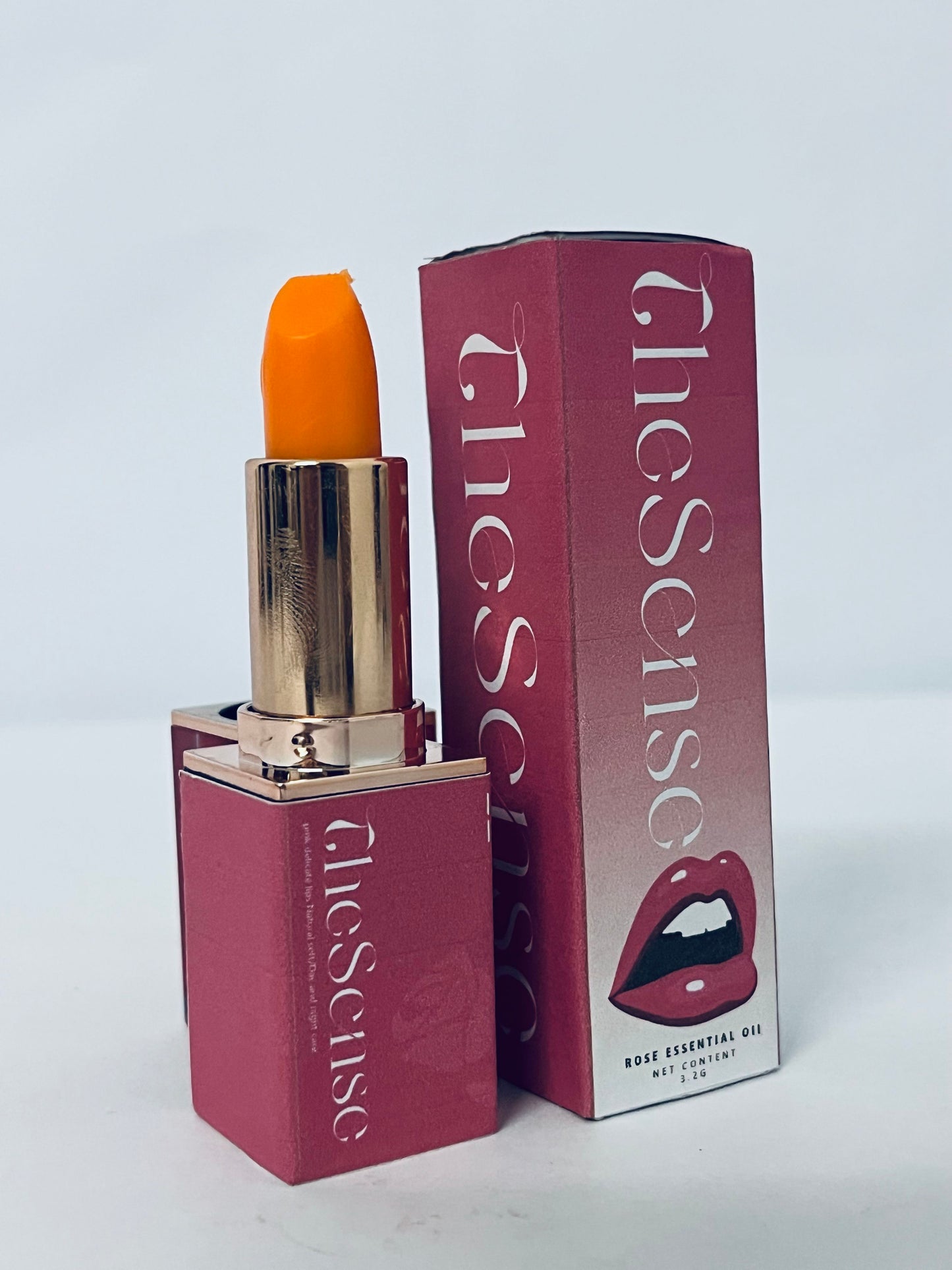 TheSense Lipstick--Hyaluronic Acid and Hydrating Oil Blend, Lip Balm with 24HRs of Smooth, Moisturizing Shine, Caramel Glow