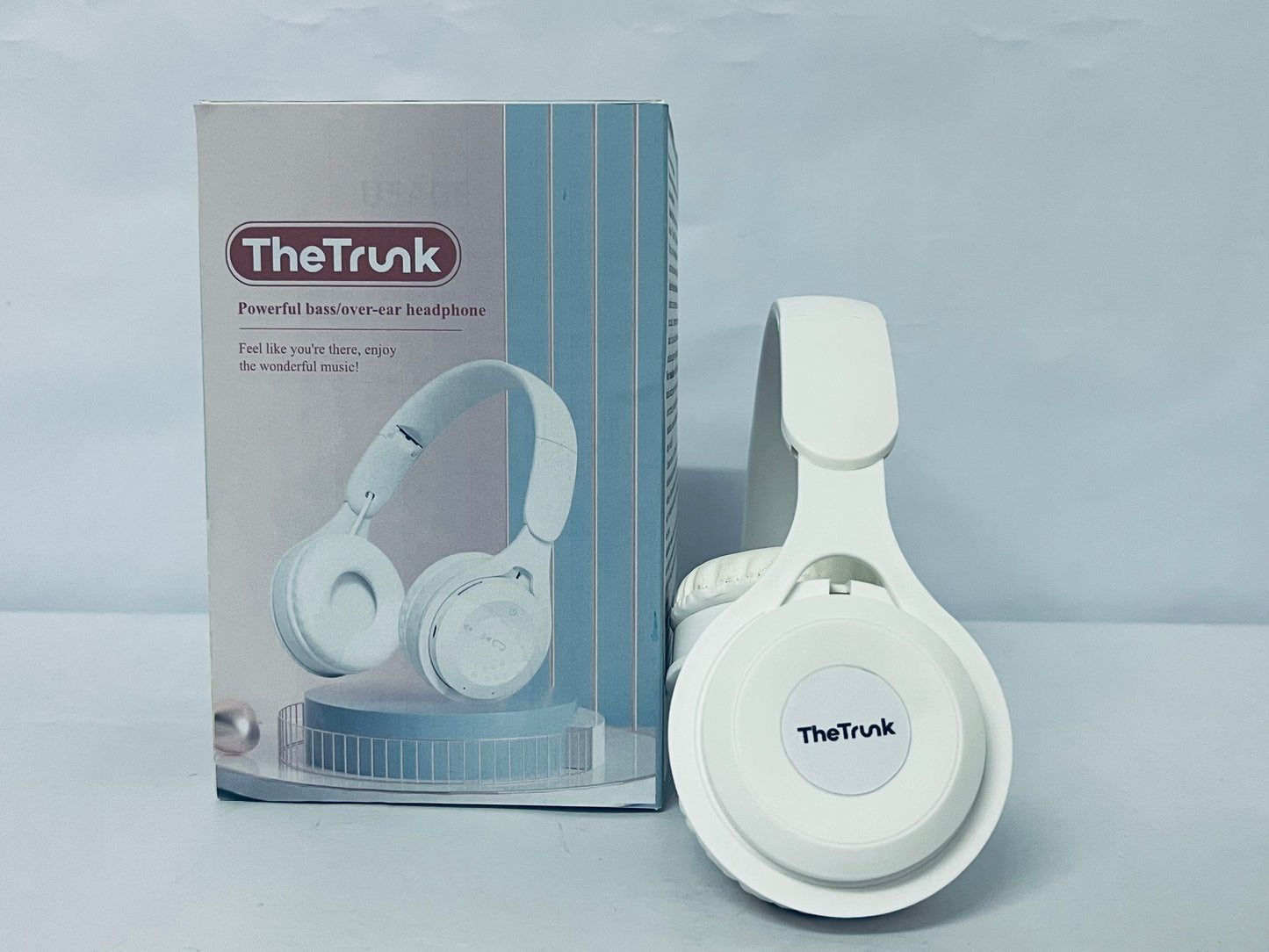 TheTrunk Bluetooth Headphones Over Ear, Foldable Lightweight Wireless Headsets, HiFi Stereo, HD Microphone, 30H Playtime