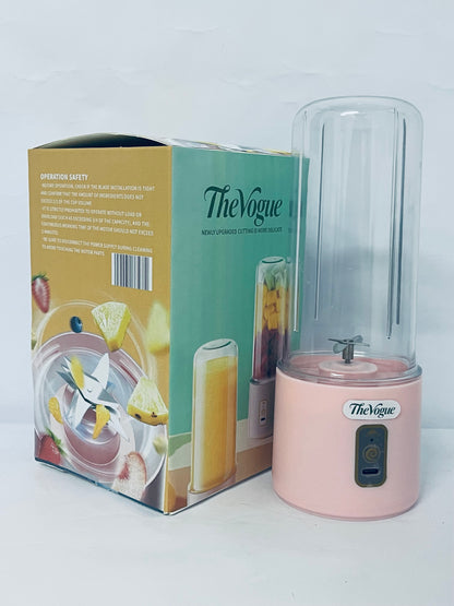 TheVogue Portable Blender 14oz for Juices & Smoothies with 4 blades Puwerful performances Fusion Blender  USB Rechargeable