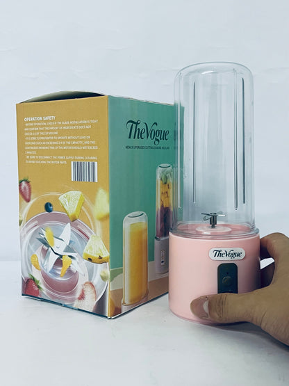 TheVogue Portable Blender 14oz for Juices & Smoothies with 4 blades Puwerful performances Fusion Blender  USB Rechargeable