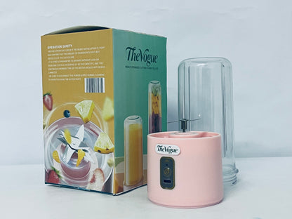 TheVogue Portable Blender 14oz for Juices & Smoothies with 4 blades Puwerful performances Fusion Blender  USB Rechargeable