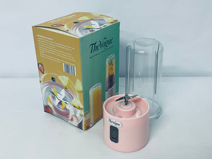 TheVogue Portable Blender 14oz for Juices & Smoothies with 4 blades Puwerful performances Fusion Blender  USB Rechargeable