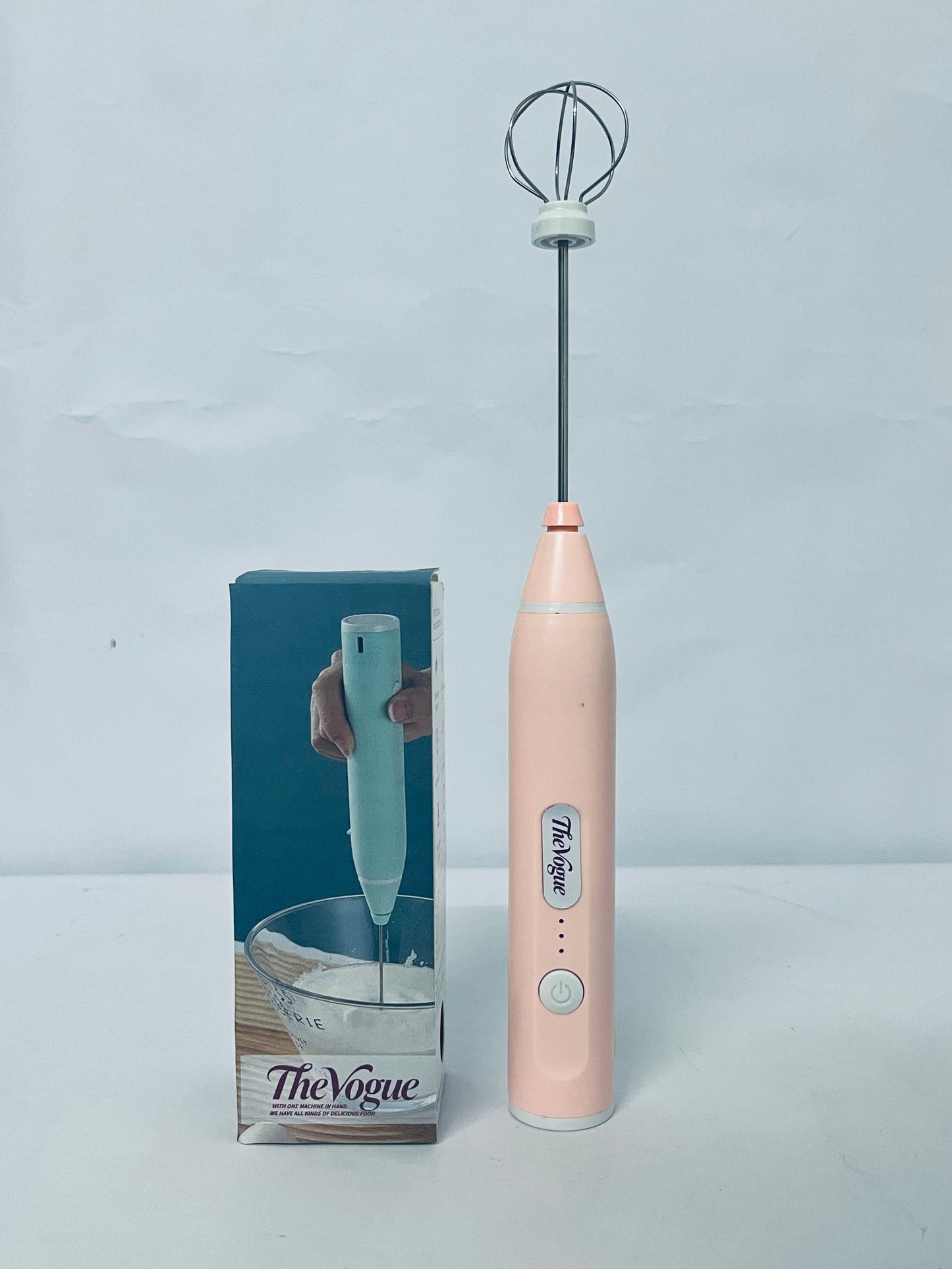 TheVogue Handheld USB Charging Electric Egg Beater Portable Stainless Steel Milk Frother Kitchen Bar Supplies