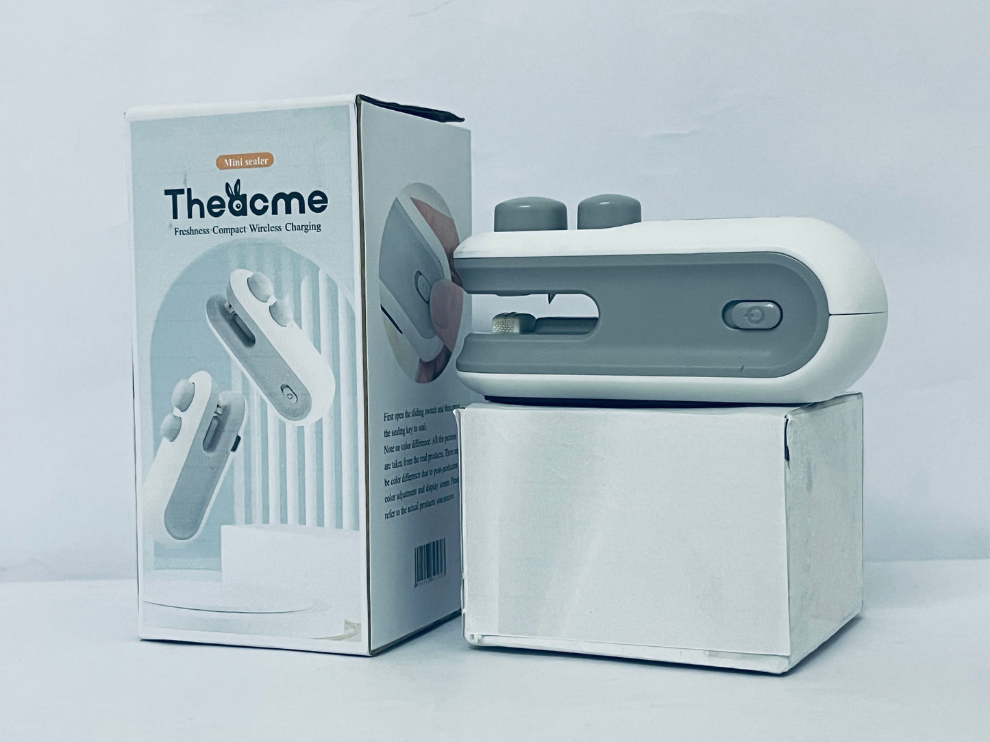 Theacme Portable Handheld Mini Heat Sealer Machine for Snack Bags Compact Sealing Device Magnetic Back for Easy Storage for Use