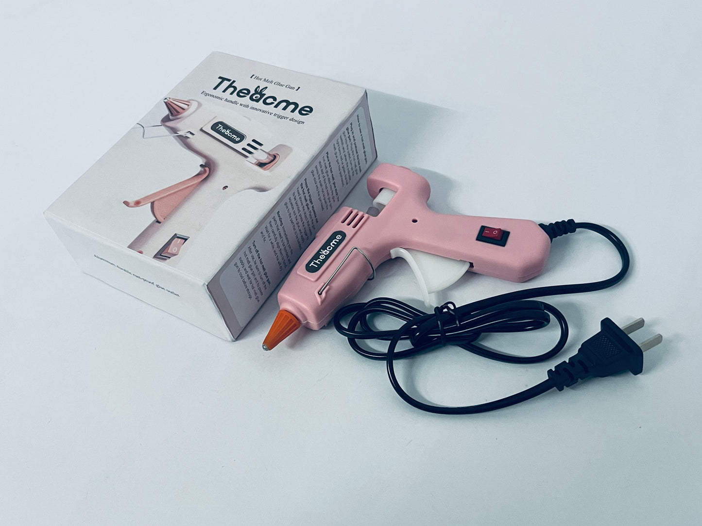 Theacme Mini Hot melt gun Handmade glue gun for household use (pink) Fast Preheating Hot Melt, High Temp for School Crafts DIY Arts and Quick Home Repairs