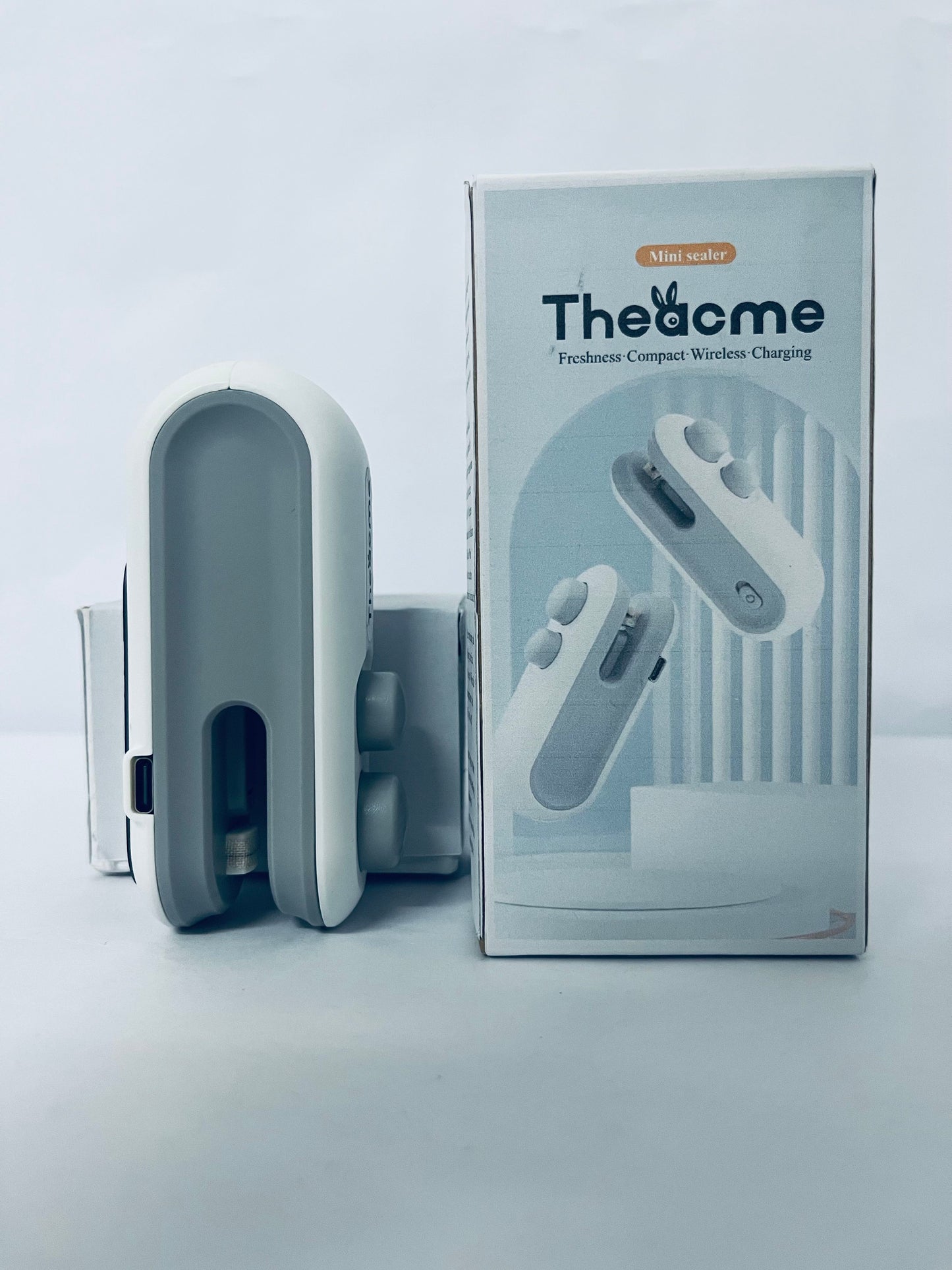 Theacme Portable Handheld Mini Heat Sealer Machine for Snack Bags Compact Sealing Device Magnetic Back for Easy Storage for Use