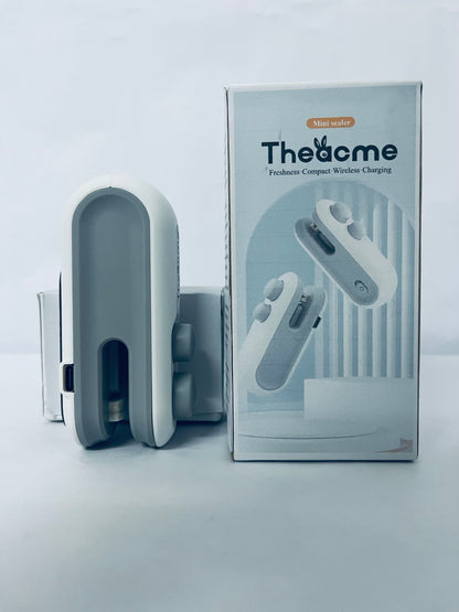 Theacme Portable Handheld Mini Heat Sealer Machine for Snack Bags Compact Sealing Device Magnetic Back for Easy Storage for Use