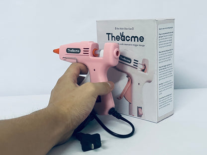Theacme Mini Hot melt gun Handmade glue gun for household use (pink) Fast Preheating Hot Melt, High Temp for School Crafts DIY Arts and Quick Home Repairs