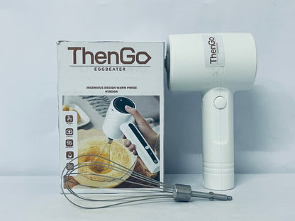 ThenGo Cordless Hand Mixer Electric | Rechargeable 3-Speed Handheld Mixer | Portable Wireless Whisk Beaters for Baking, Eggs, Cream & Batters