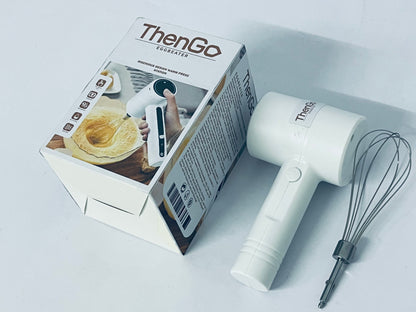ThenGo Cordless Hand Mixer Electric | Rechargeable 3-Speed Handheld Mixer | Portable Wireless Whisk Beaters for Baking, Eggs, Cream & Batters