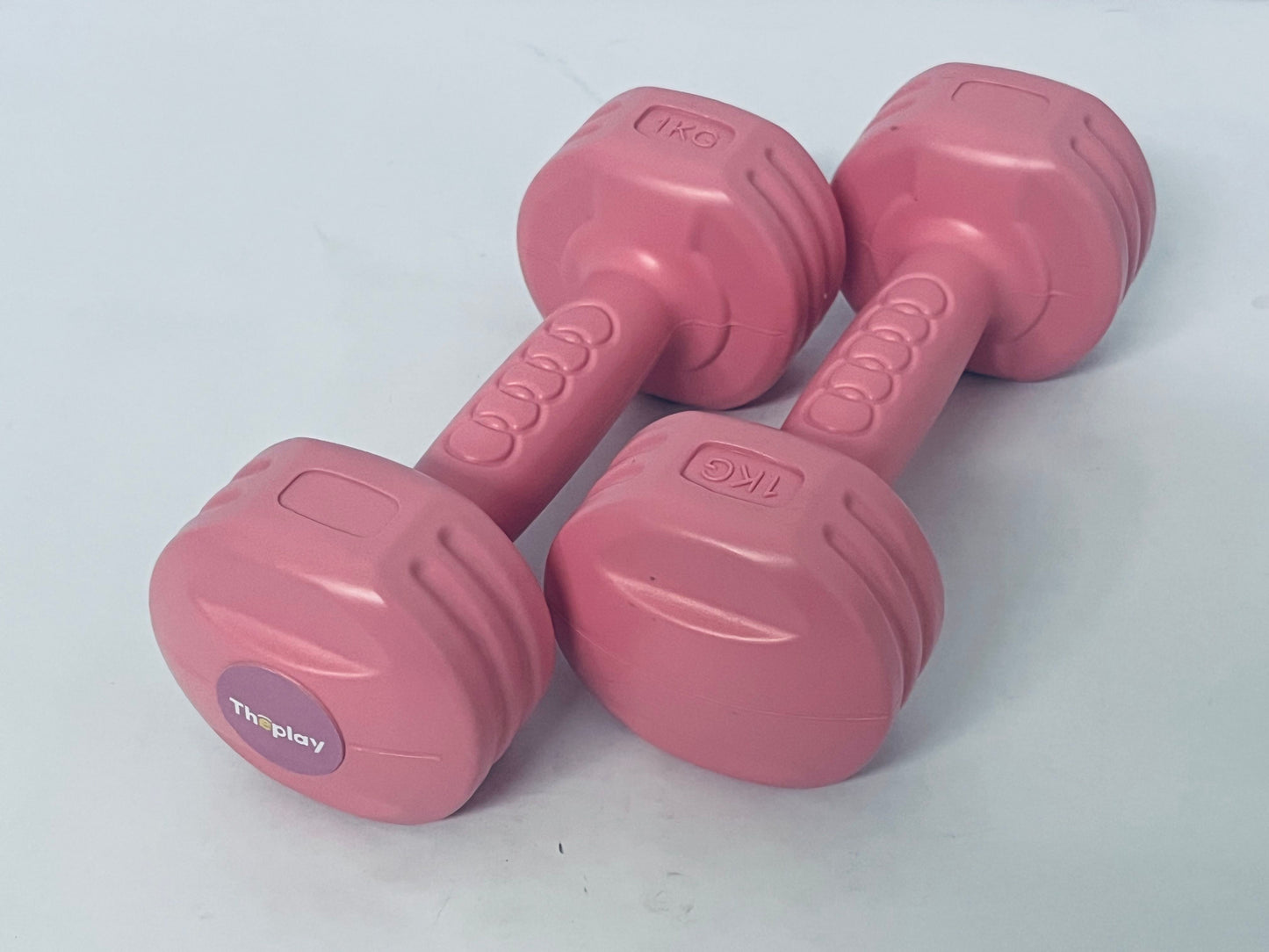 Theplay Dumbbel Dumbbell Women's Fitness Home Fitness Training Equipment Arm Muscle Training Rubber-coated Small Dumbbell Barbell