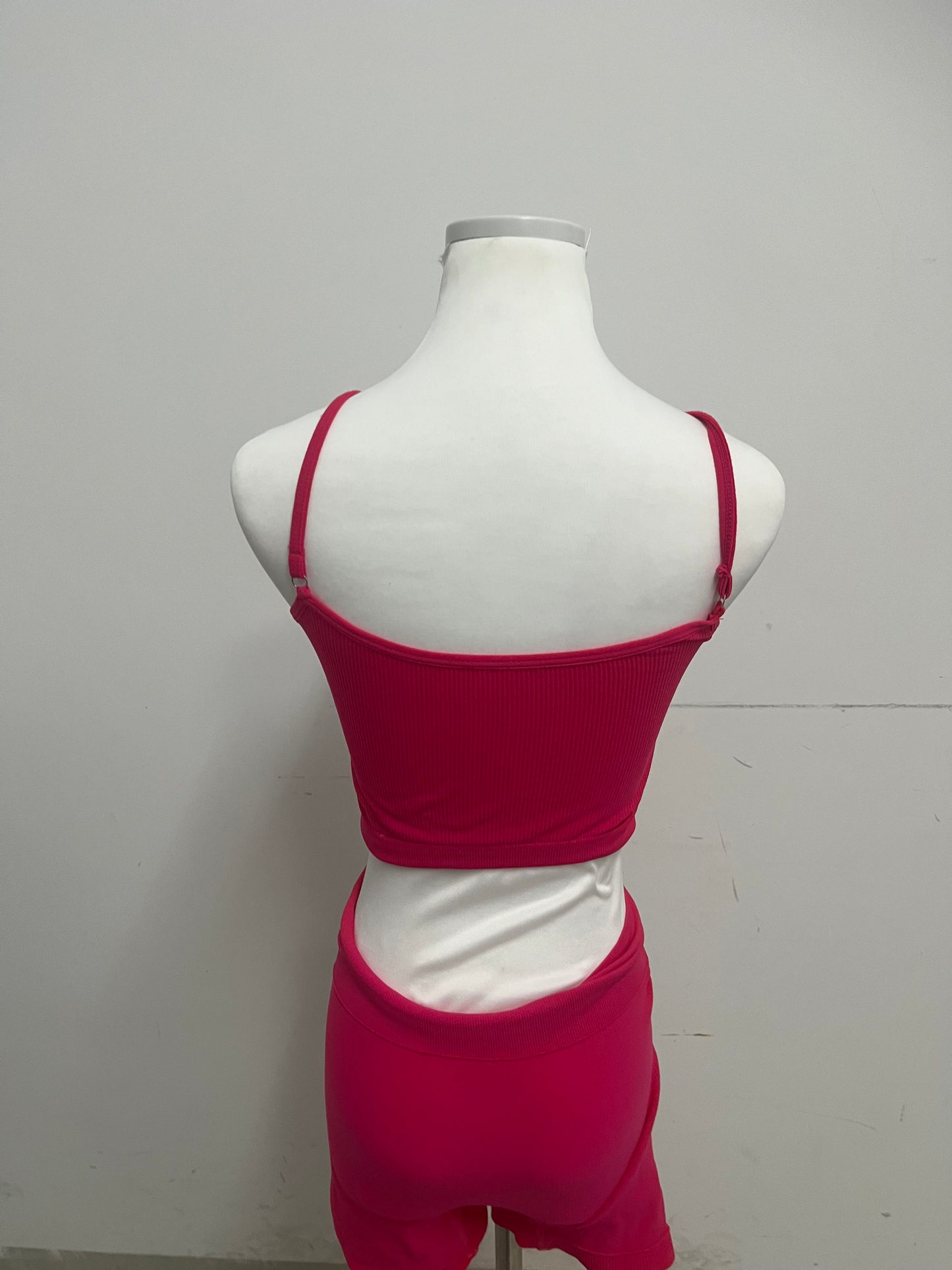 【Thistudio Bright Magenta Ribbed Tracksuits】—— Stylish & Comfortable Two-Piece Leisure Set