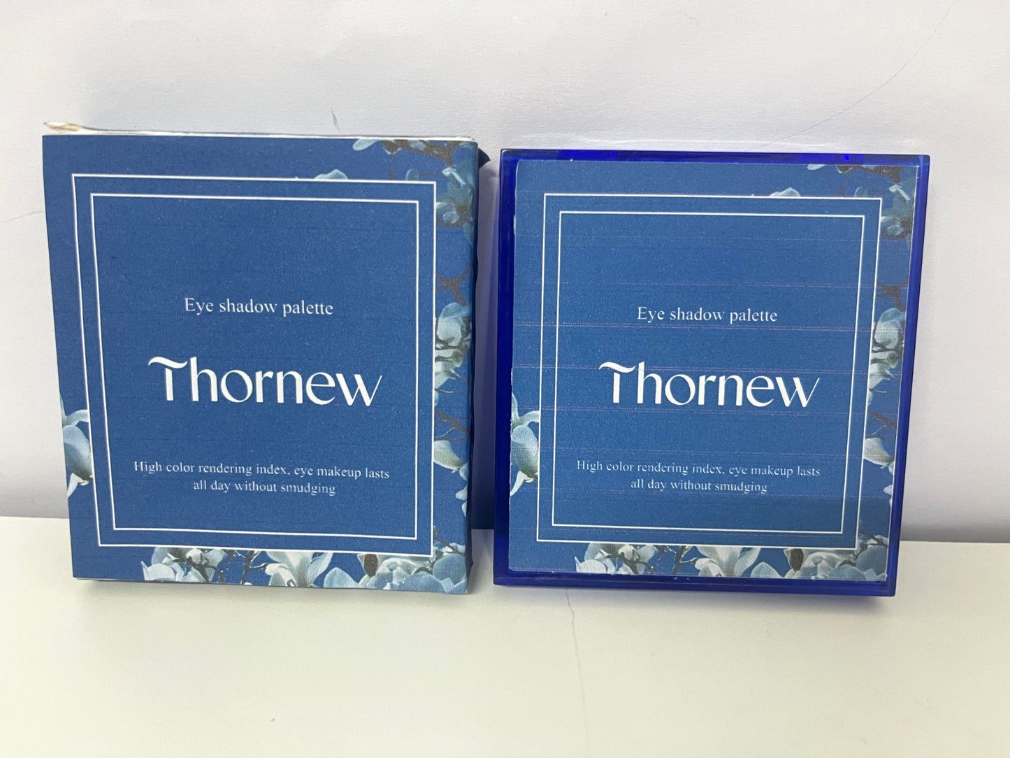 Thornew 9-Color Blue Eyeshadow Palette High Pigmentation Long-Lasting A Creative Choice for Eye Makeup Personalities