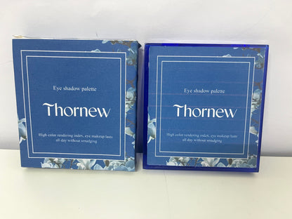 Thornew 9-Color Blue Eyeshadow Palette High Pigmentation Long-Lasting A Creative Choice for Eye Makeup Personalities