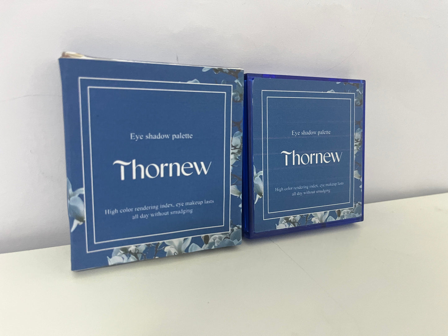 Thornew 9-Color Blue Eyeshadow Palette High Pigmentation Long-Lasting A Creative Choice for Eye Makeup Personalities