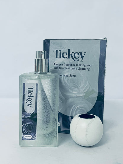 Tickey Unique Charm Perfume 50ml, Long-Lasting Niche Premium Fragrance, Unisex Personalized Scent
