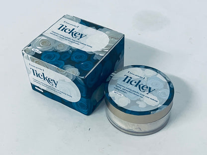 Tickey Long-Lasting Loose Powder, Ultra-Fine Texture, Oil-Control & Matte Finish, Create Transparent Natural Makeup Look
