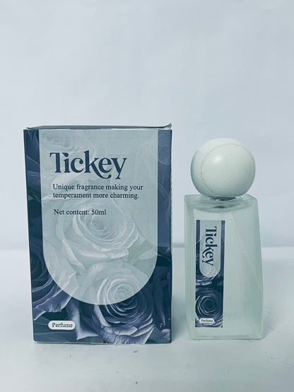 Tickey Unique Charm Perfume 50ml, Long-Lasting Niche Premium Fragrance, Unisex Personalized Scent