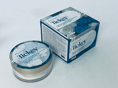 Tickey Long-Lasting Loose Powder, Ultra-Fine Texture, Oil-Control & Matte Finish, Create Transparent Natural Makeup Look