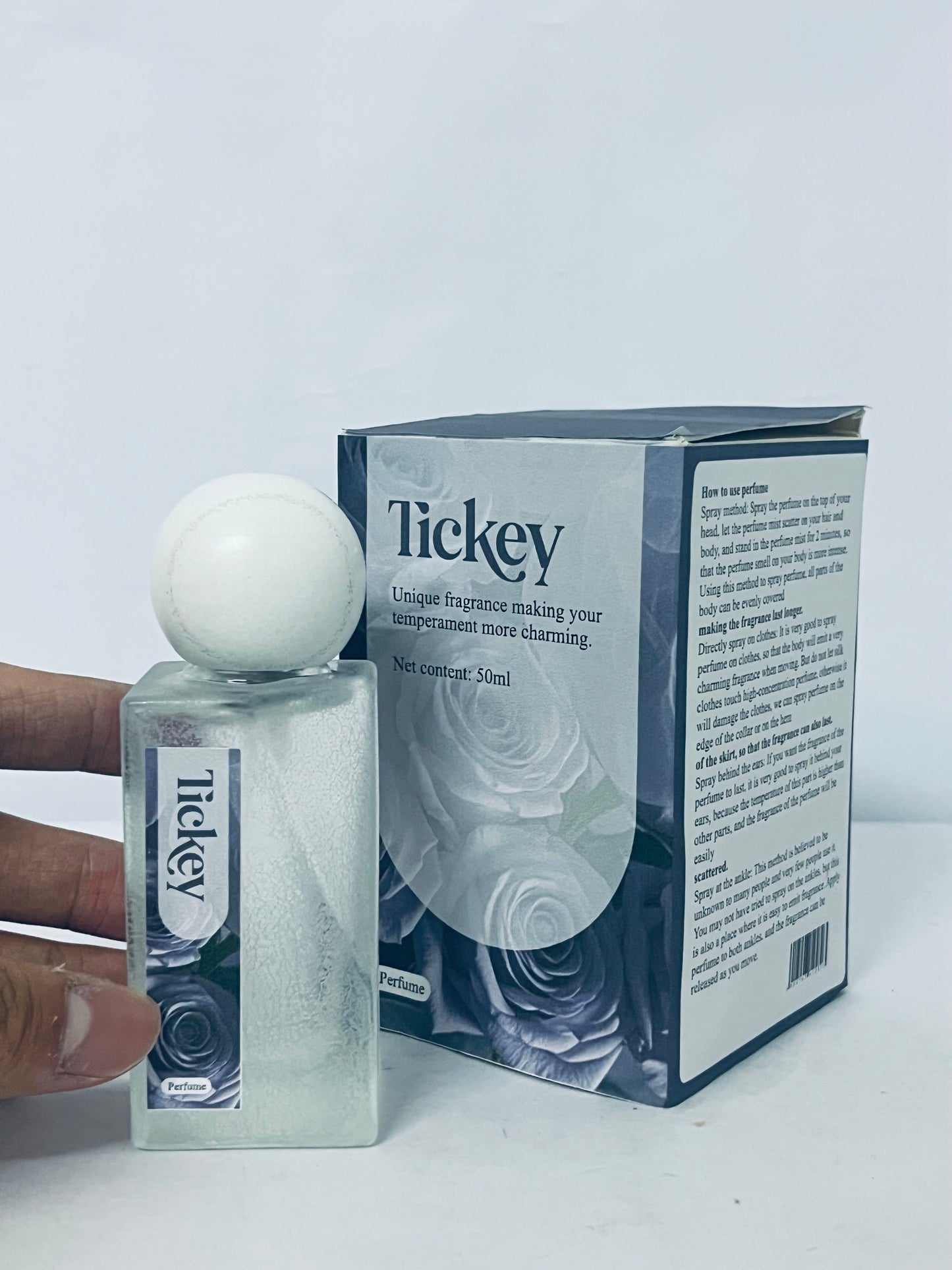 Tickey Unique Charm Perfume 50ml, Long-Lasting Niche Premium Fragrance, Unisex Personalized Scent