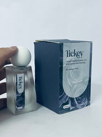 Tickey Unique Charm Perfume 50ml, Long-Lasting Niche Premium Fragrance, Unisex Personalized Scent