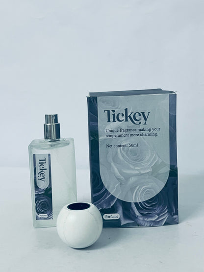 Tickey Unique Charm Perfume 50ml, Long-Lasting Niche Premium Fragrance, Unisex Personalized Scent