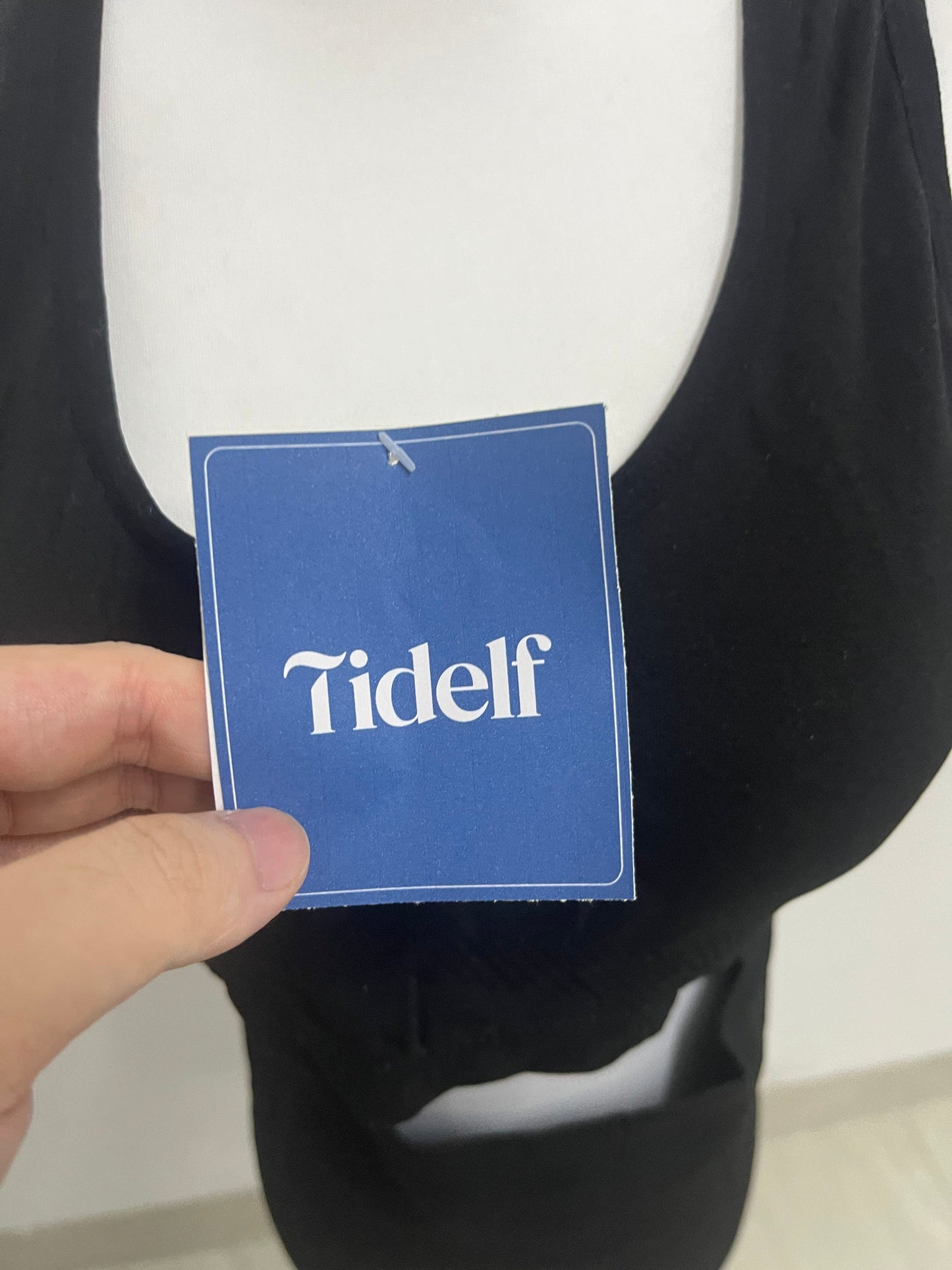 【Tidelf Black Racerback Tracksuits】—— Sleek & Comfortable Two-Piece Activewear Set