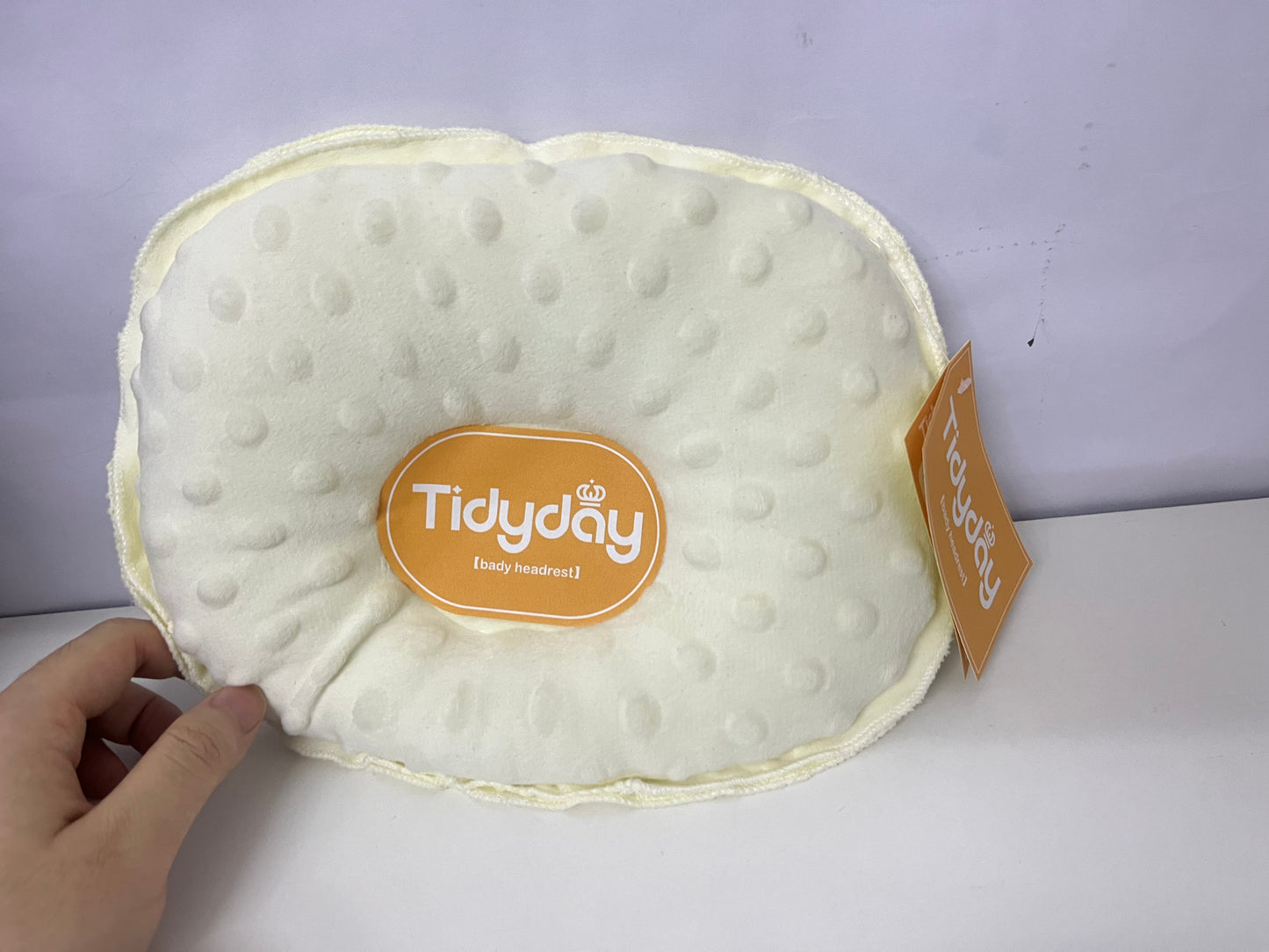 [Tidyday Pillows]——Minky Dot Baby Shaping Pillow - Anti-Flat Head Soothing Pillow