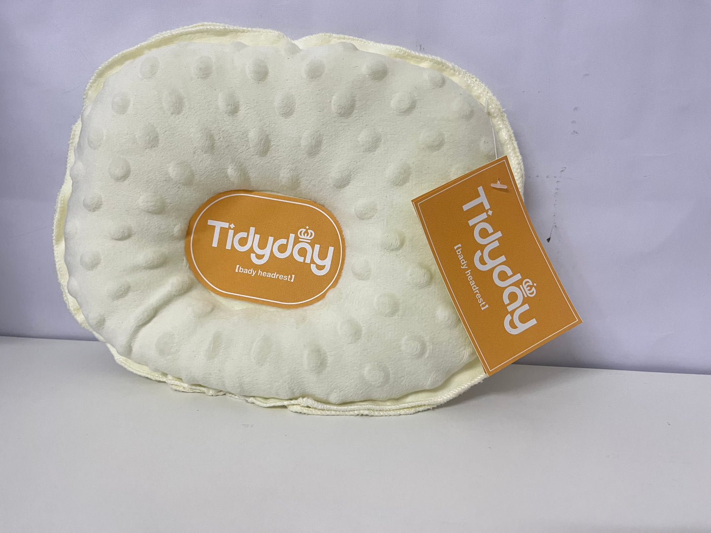 [Tidyday Pillows]——Minky Dot Baby Shaping Pillow - Anti-Flat Head Soothing Pillow